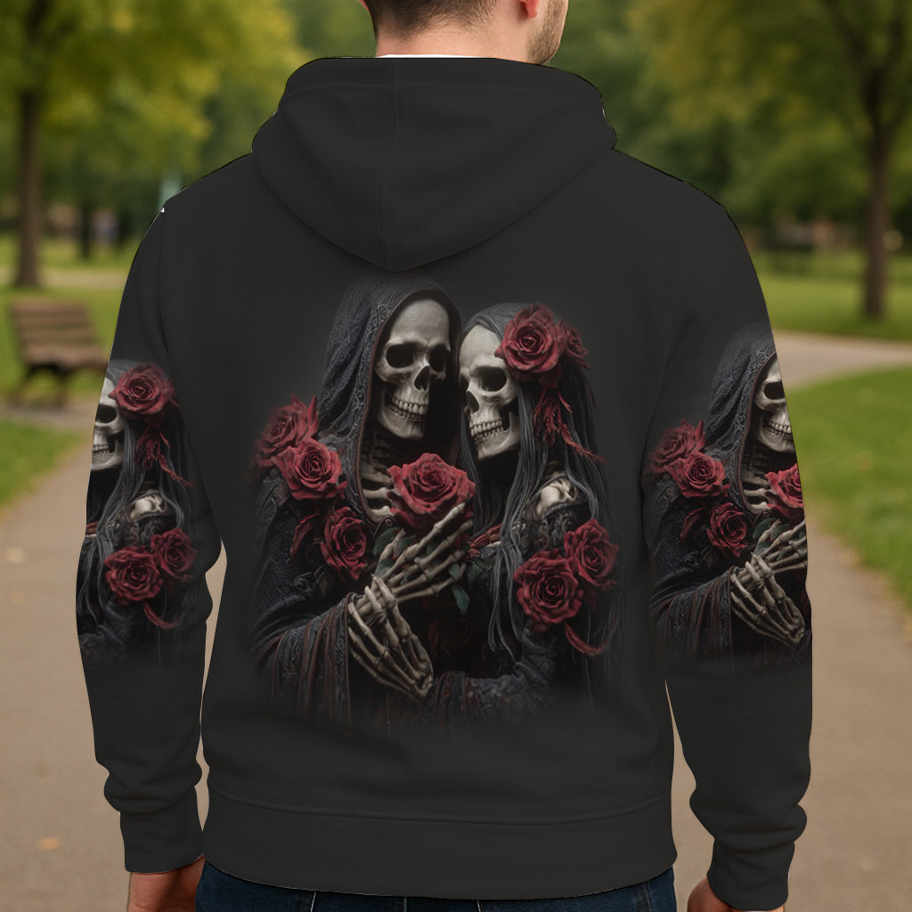 Till Death Do Us Part - Personalized Skull All Over Shirt