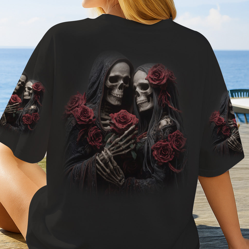Till Death Do Us Part - Personalized Skull All Over Shirt