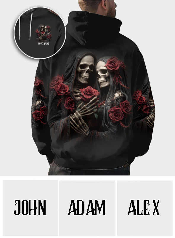 Till Death Do Us Part - Personalized Skull All Over Shirt