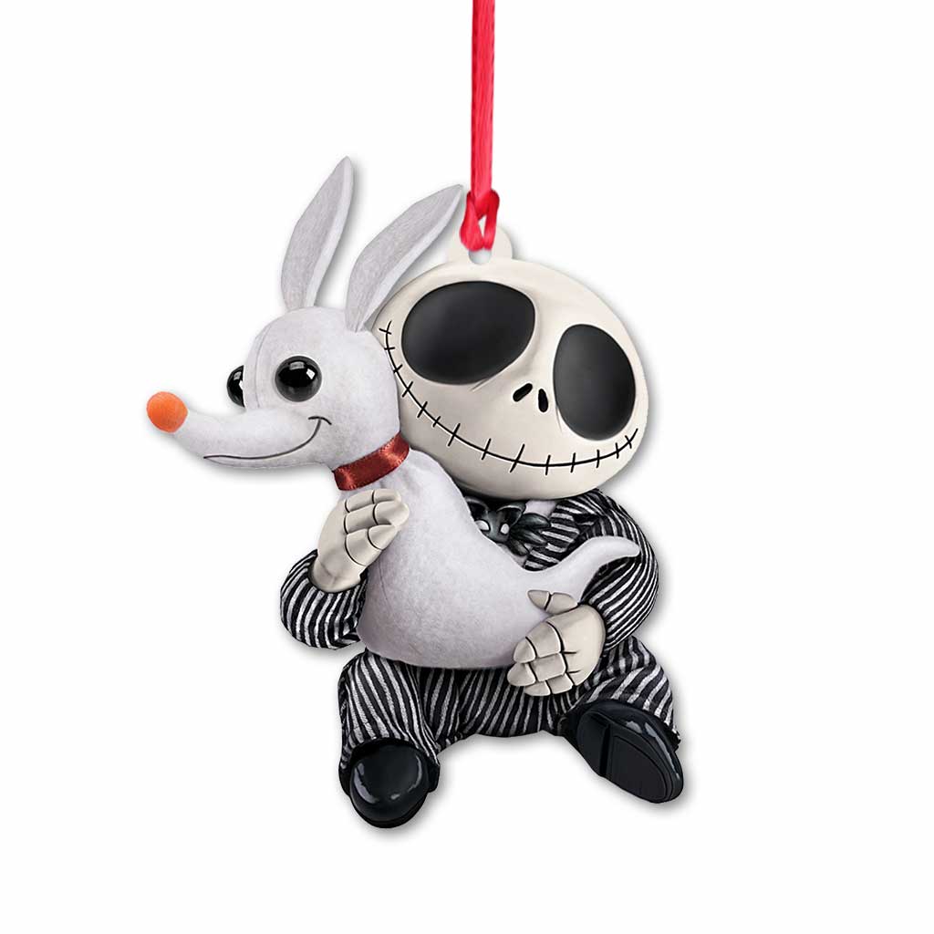 Me And My Dog Nightmare - Christmas Nightmare Ornament (Printed On Both Sides)