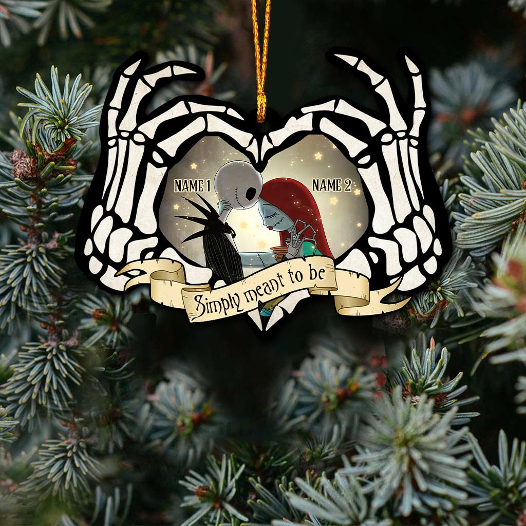 Simply Meant To Be - Personalized Christmas Nightmare Ornament (Printed On Both Sides)