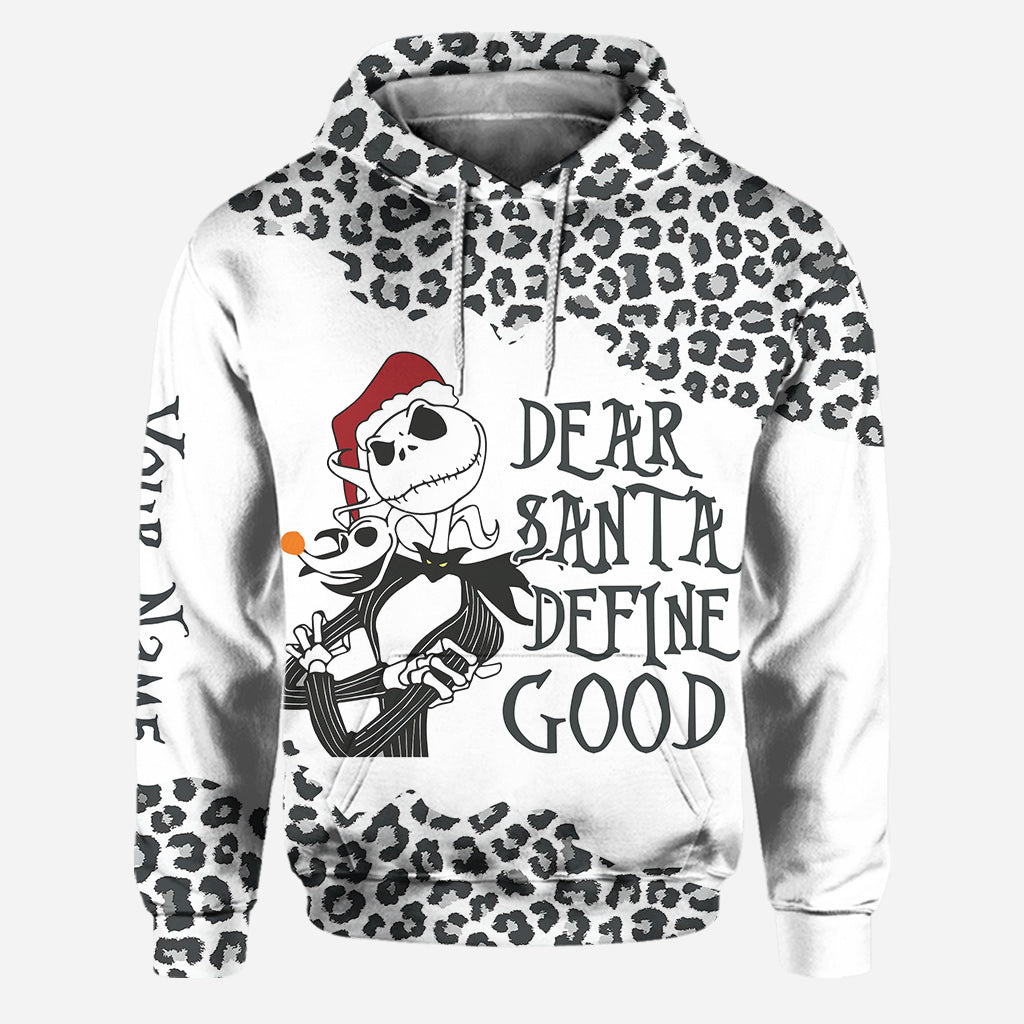 Dear Santa Define Good - Personalized Christmas Nightmare Hoodie and Leggings