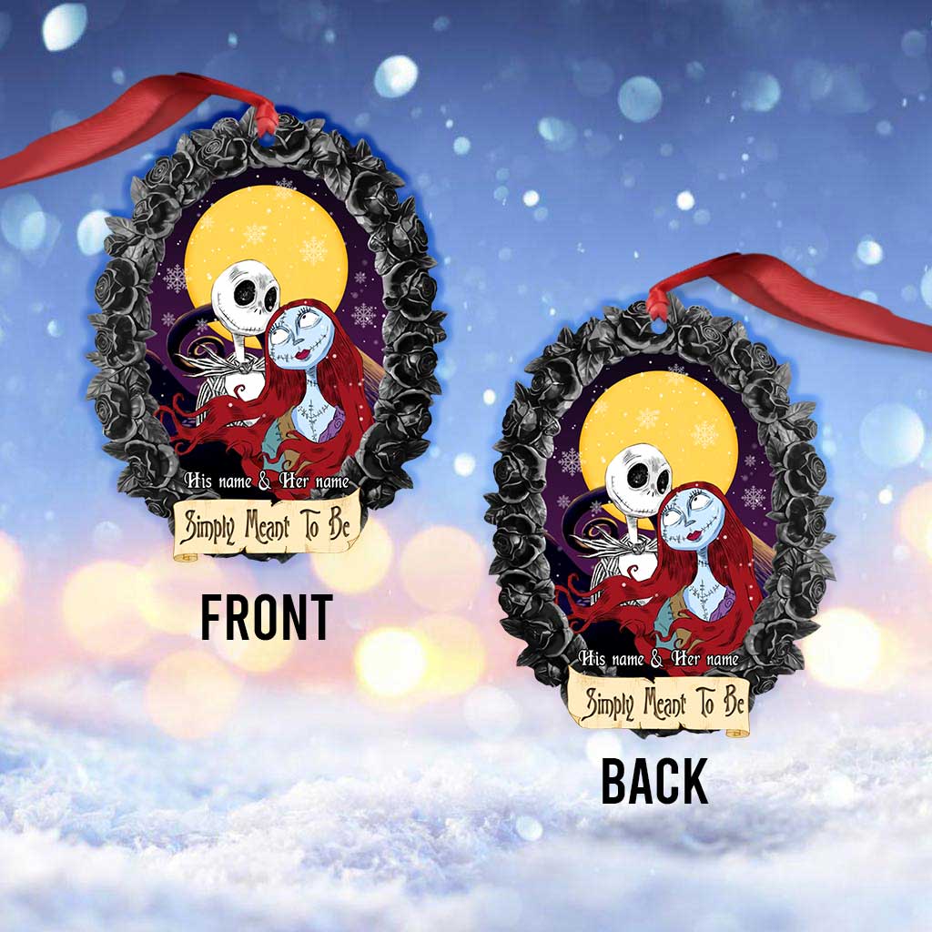 Simply Meant To Be - Personalized Christmas Nightmare Ornament (Printed On Both Sides)