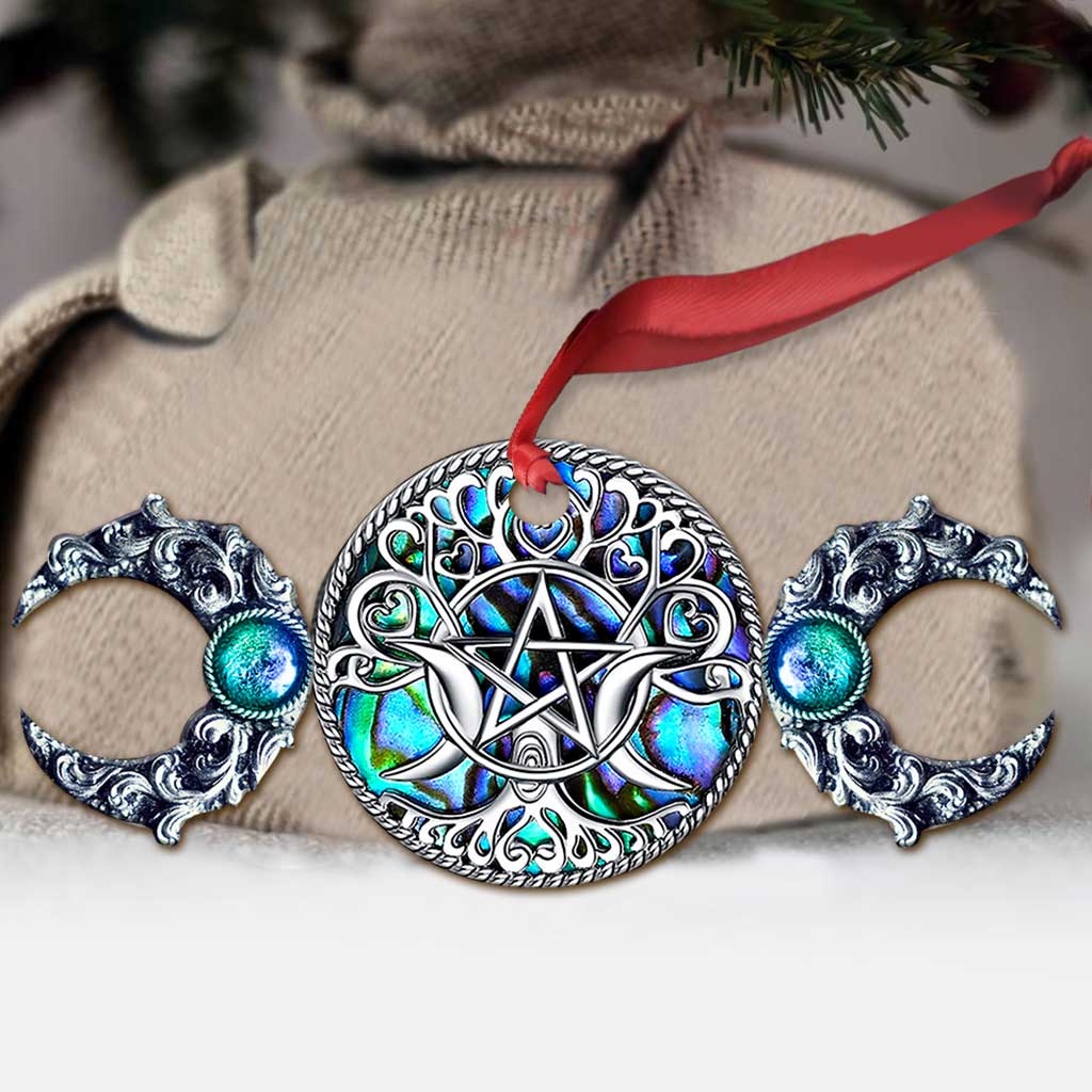 Triple Moon - Christmas Witch Ornament (Printed On Both Sides)