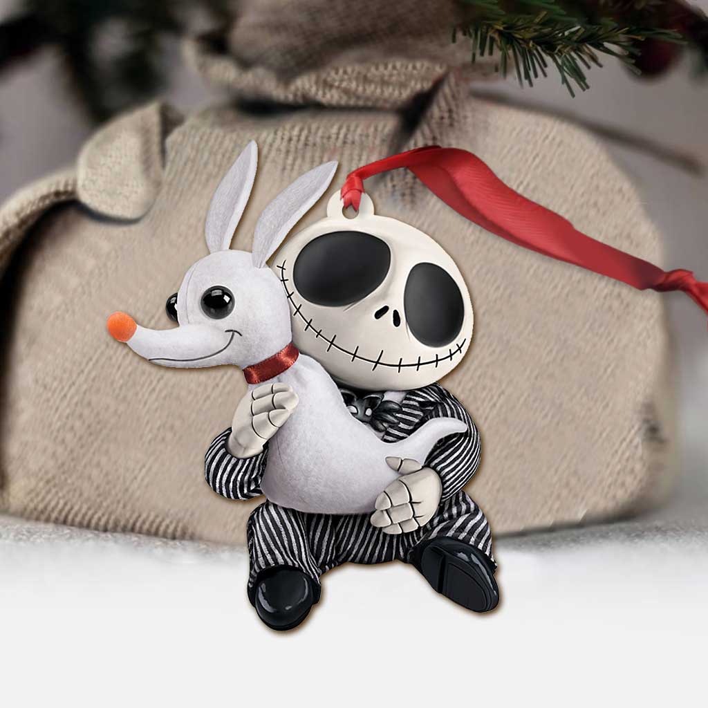 Me And My Dog Nightmare - Christmas Nightmare Ornament (Printed On Both Sides)