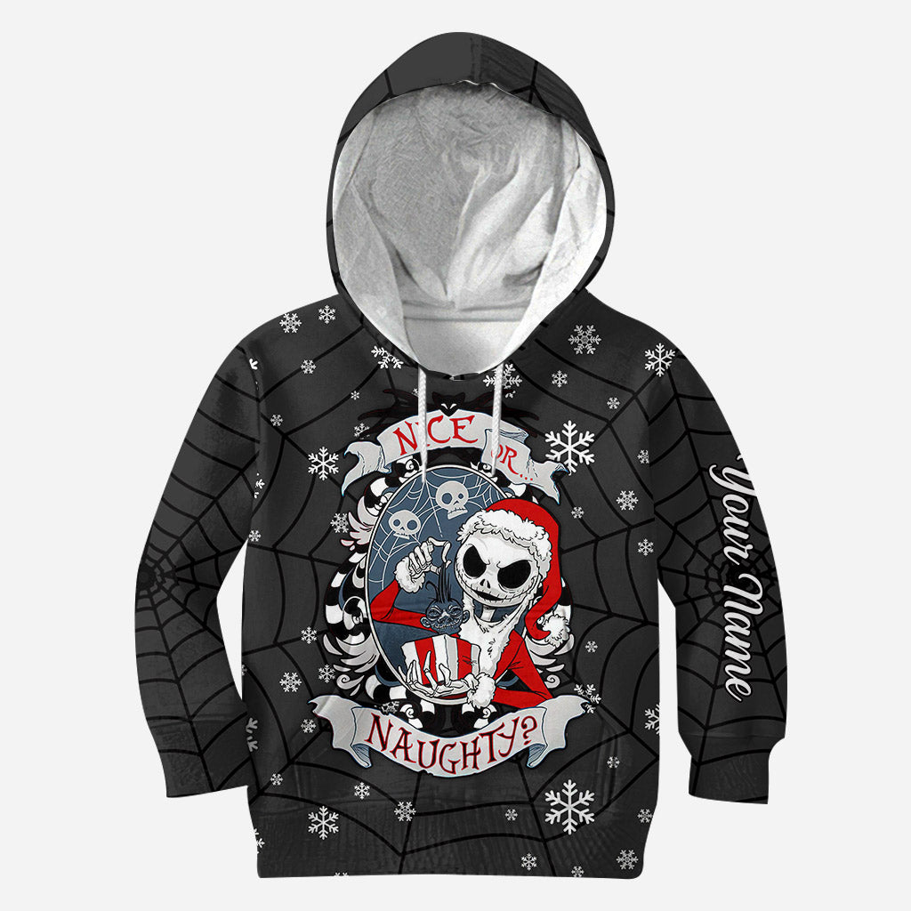 Nice Or Naughty - Personalized Christmas Nightmare Hoodie and Leggings