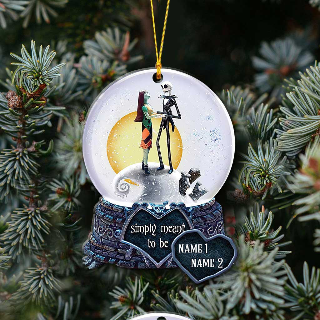 Simply Meant To Be - Personalized Christmas Nightmare Ornament (Printed On Both Sides)