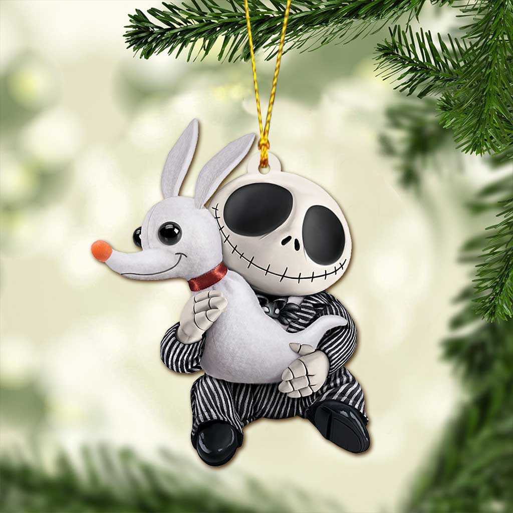 Me And My Dog Nightmare - Christmas Nightmare Ornament (Printed On Both Sides)