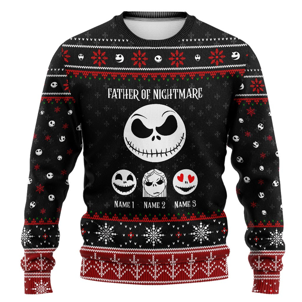 Father Of Nightmare - Personalized Christmas Sweater