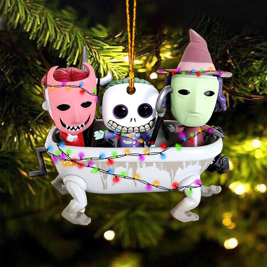 Trick Or Treaters - Christmas Nightmare Ornament (Printed On Both Sides)