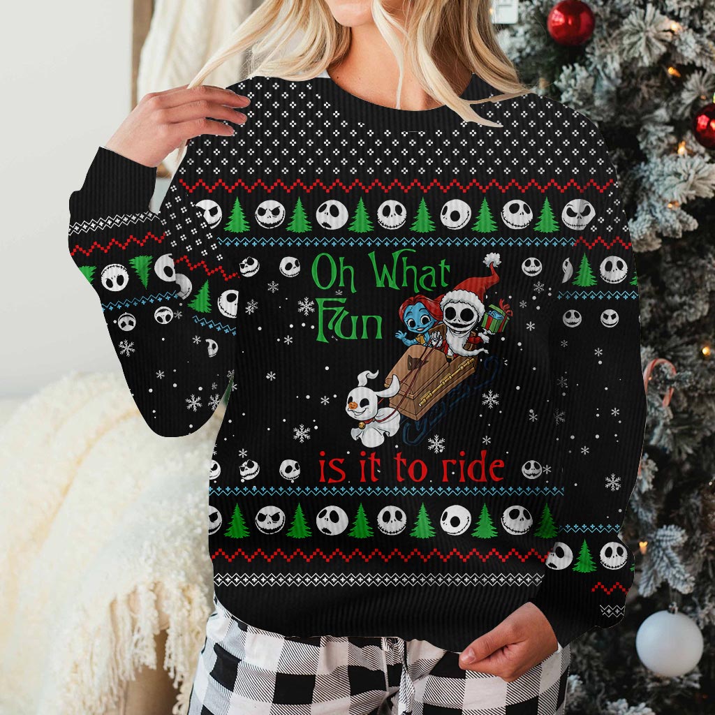 Oh What Fun - Personalized Christmas Nightmare Sweater