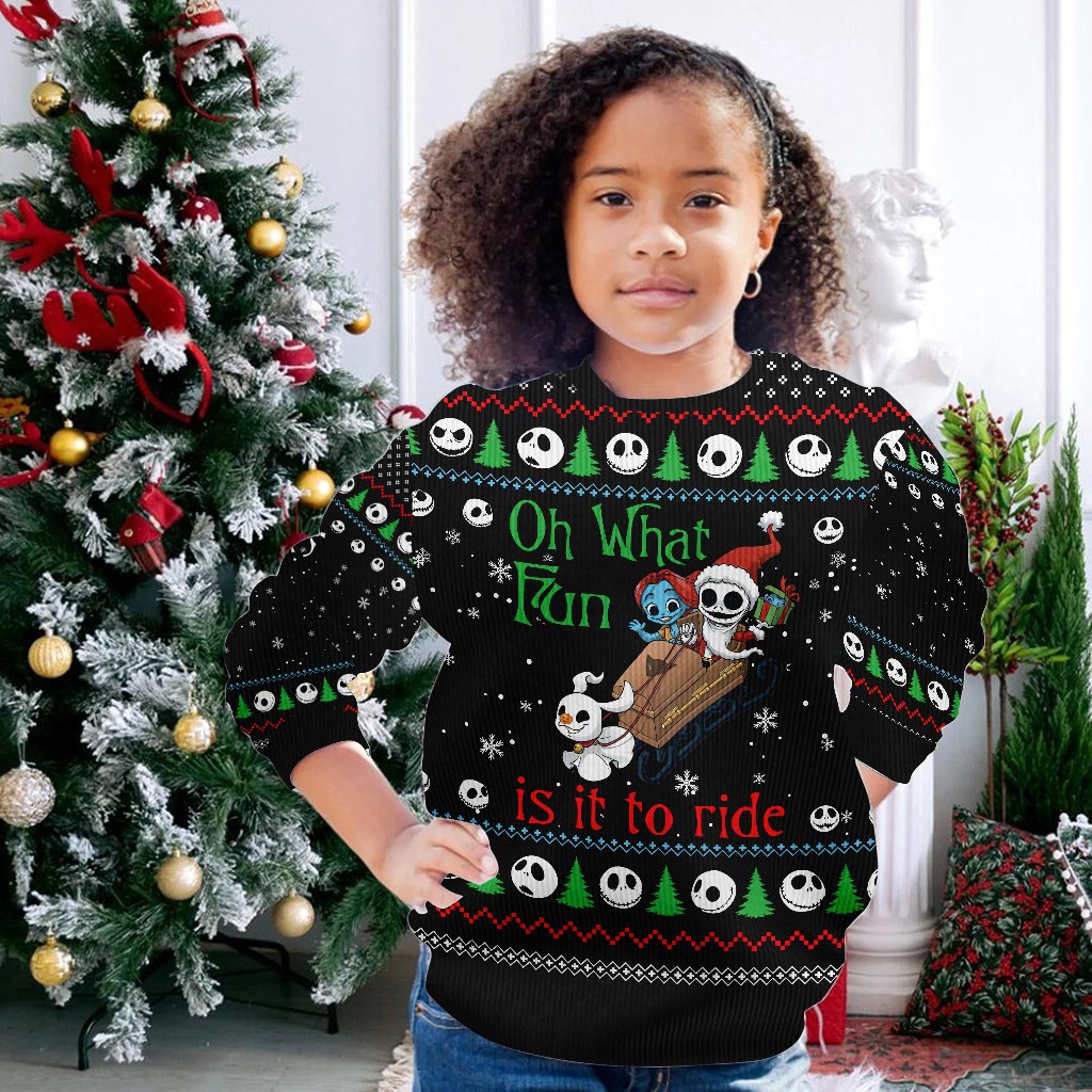 Oh What Fun - Personalized Christmas Nightmare Sweater